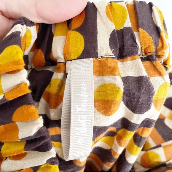 Mata Traders Val Mini Skirt Circle Stripe Desert Block Print Cotton Size XS - Picture 4 of 6